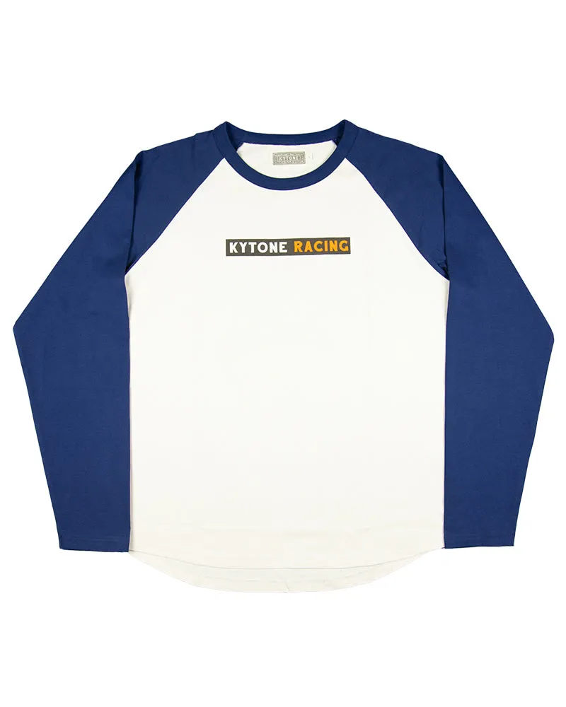 Kytone Left Foot White Blue LS T'Shirt