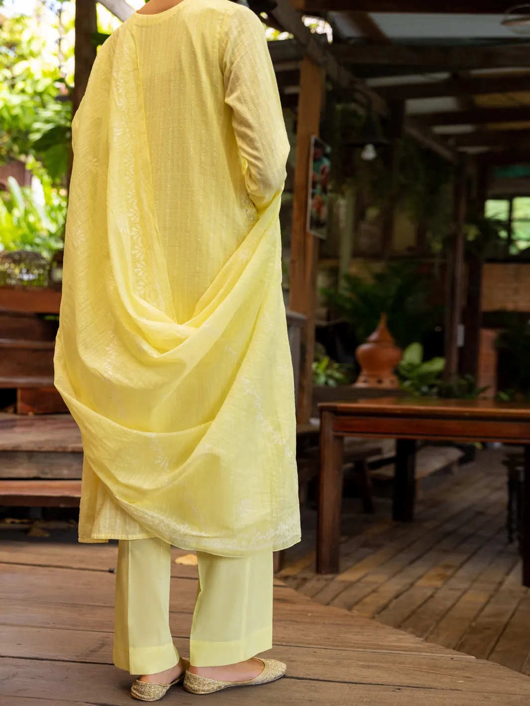 Lemon Jacquard 3 Piece Stitched - ALP-3PS-1769