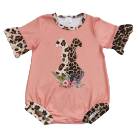 Leopard Boho Spring-Themed Baby's Romper