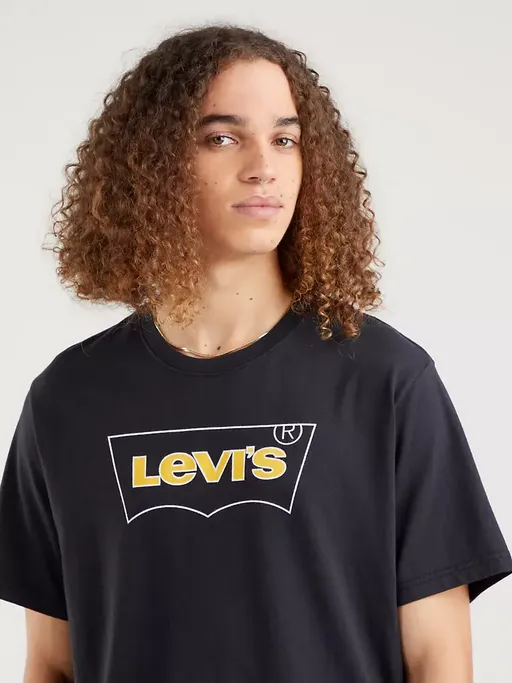 Levi's T-shirt Girocollo con Logo vestibilità comoda 161430474 caviar-black