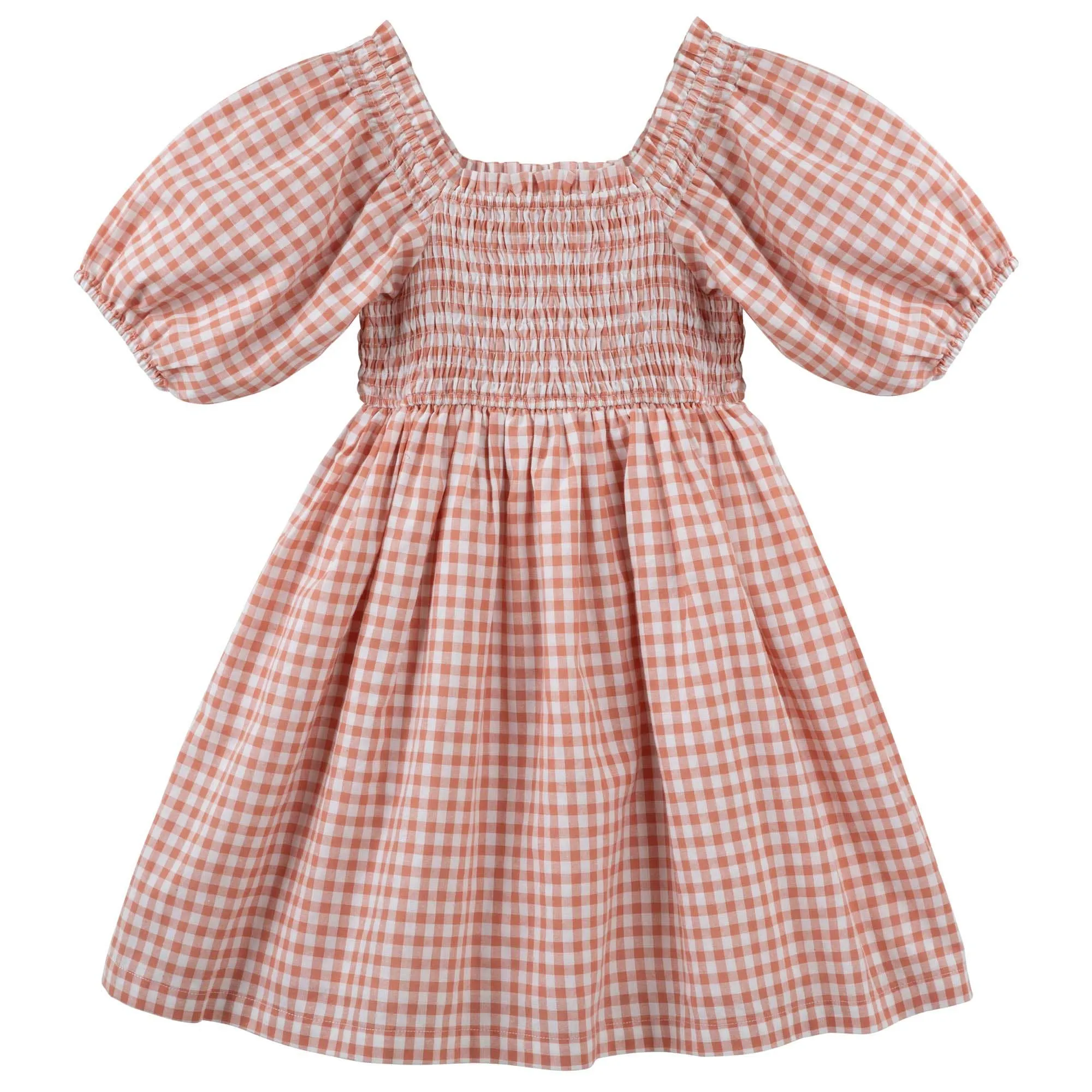 Lily Smocked Gingham Dress