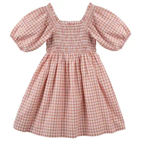 Lily Smocked Gingham Dress