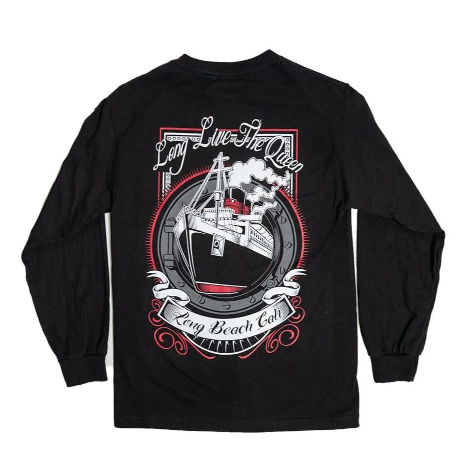 Long Live The Queen Men's Black Long Sleeve