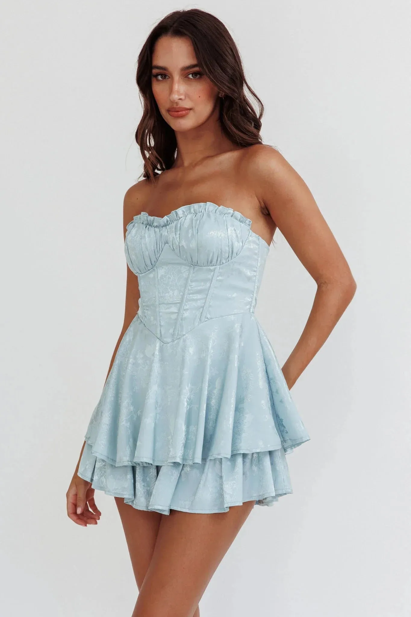 Lorena Strapless Romper Dress