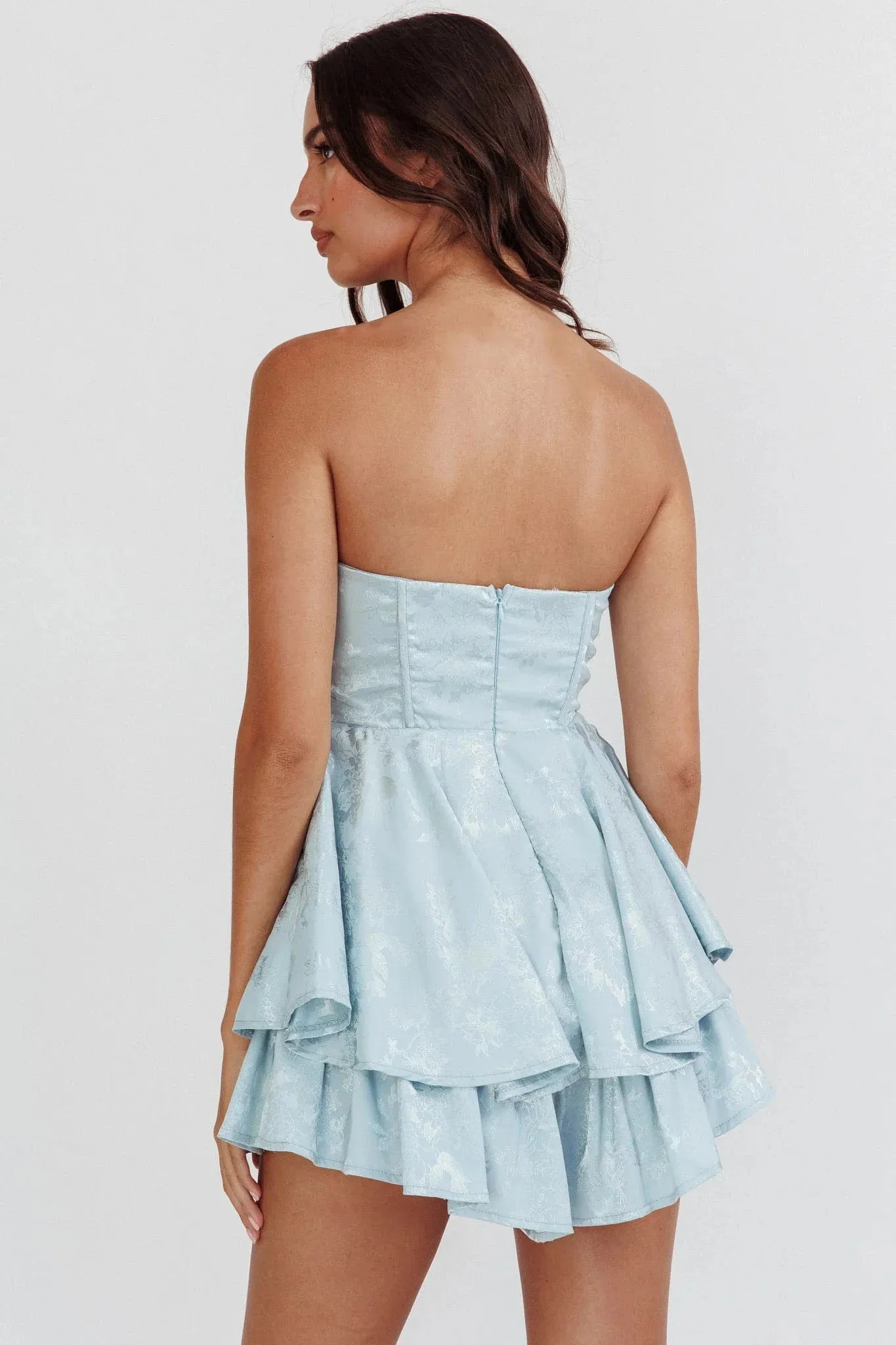 Lorena Strapless Romper Dress