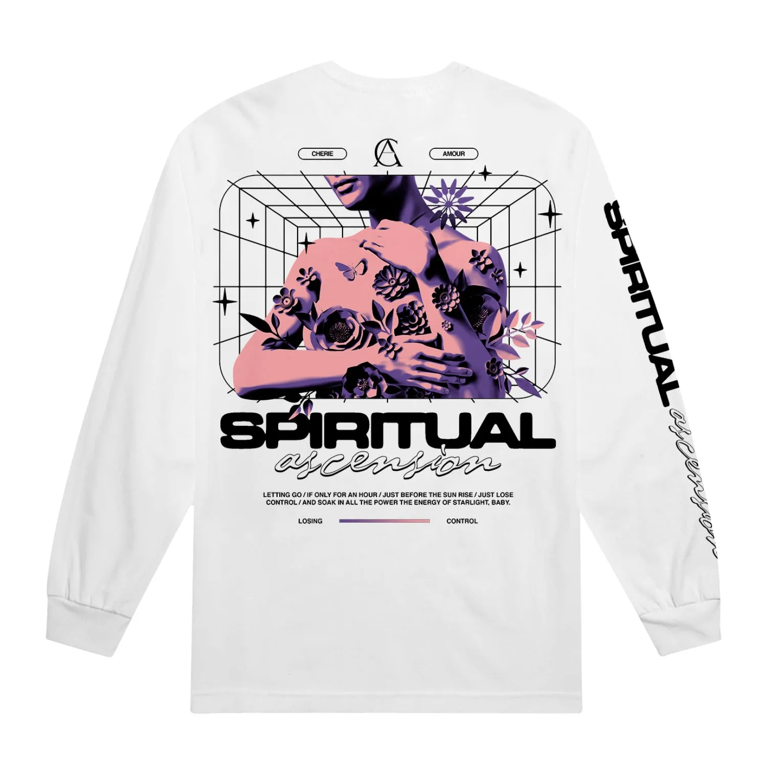 Losing Control • White •  Long-Sleeve T-Shirt