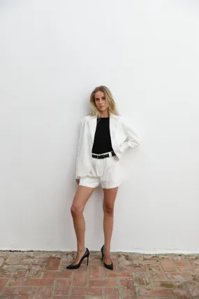 Ma Linen Blazer - White