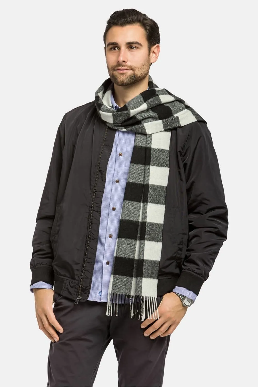 Men's Classic 100% Pure Cashmere Scarf