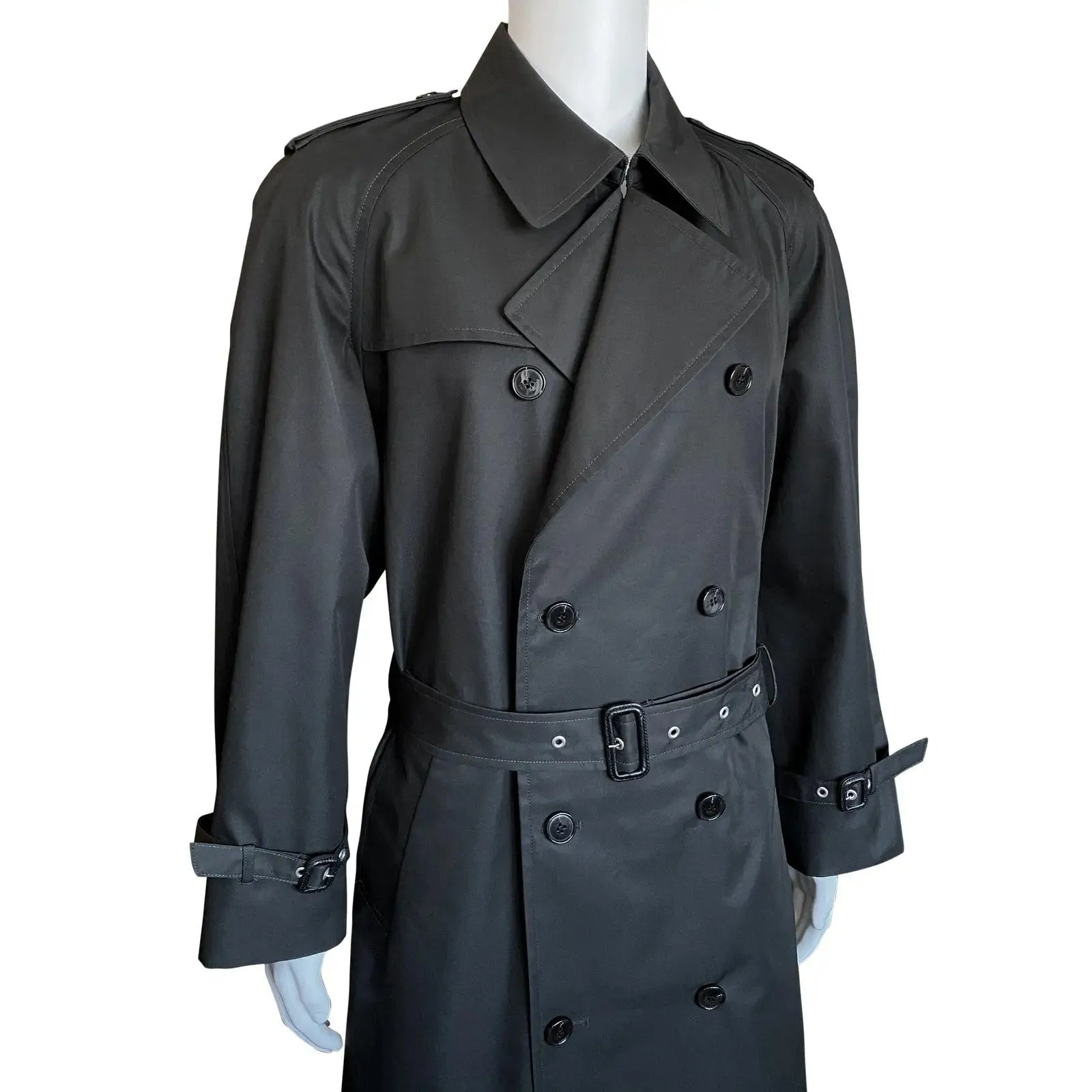 Men's Trench Coat British Military Style 48L - HK Collection Made in Japan