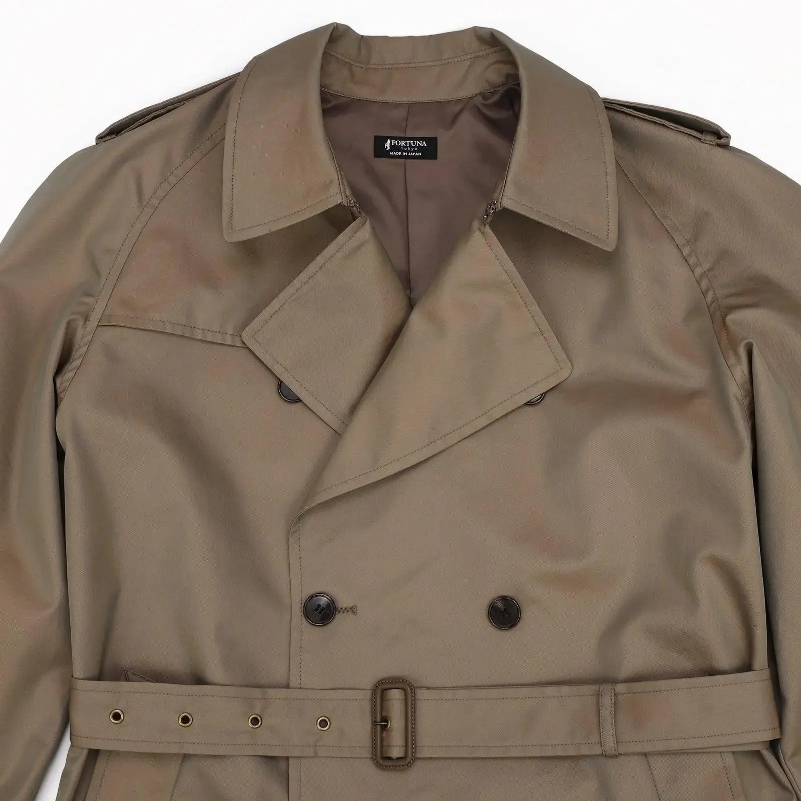 Men's Trench Coat British Military Style 48L - HK Collection Made in Japan