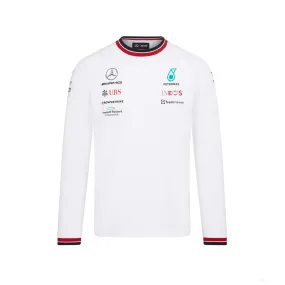 Mercedes Long Sleeve T-Shirt, Team, White, 2022