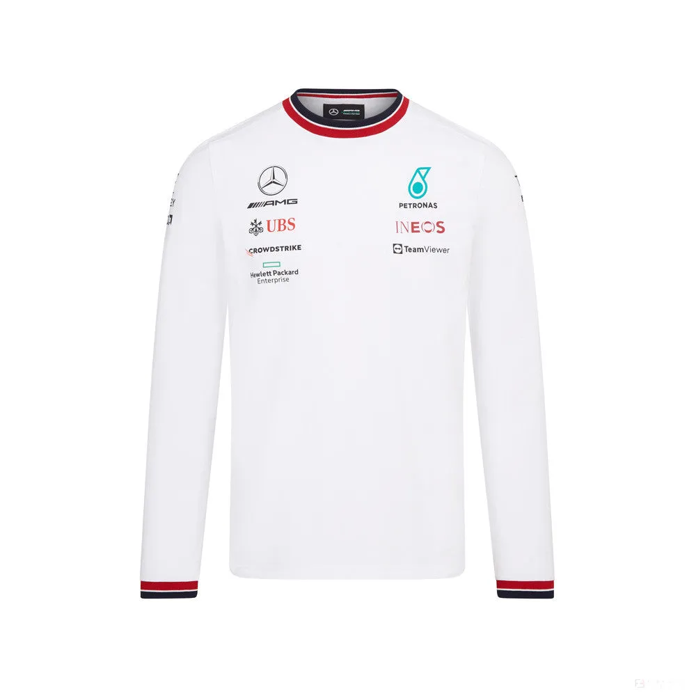 Mercedes Long Sleeve T-Shirt, Team, White, 2022