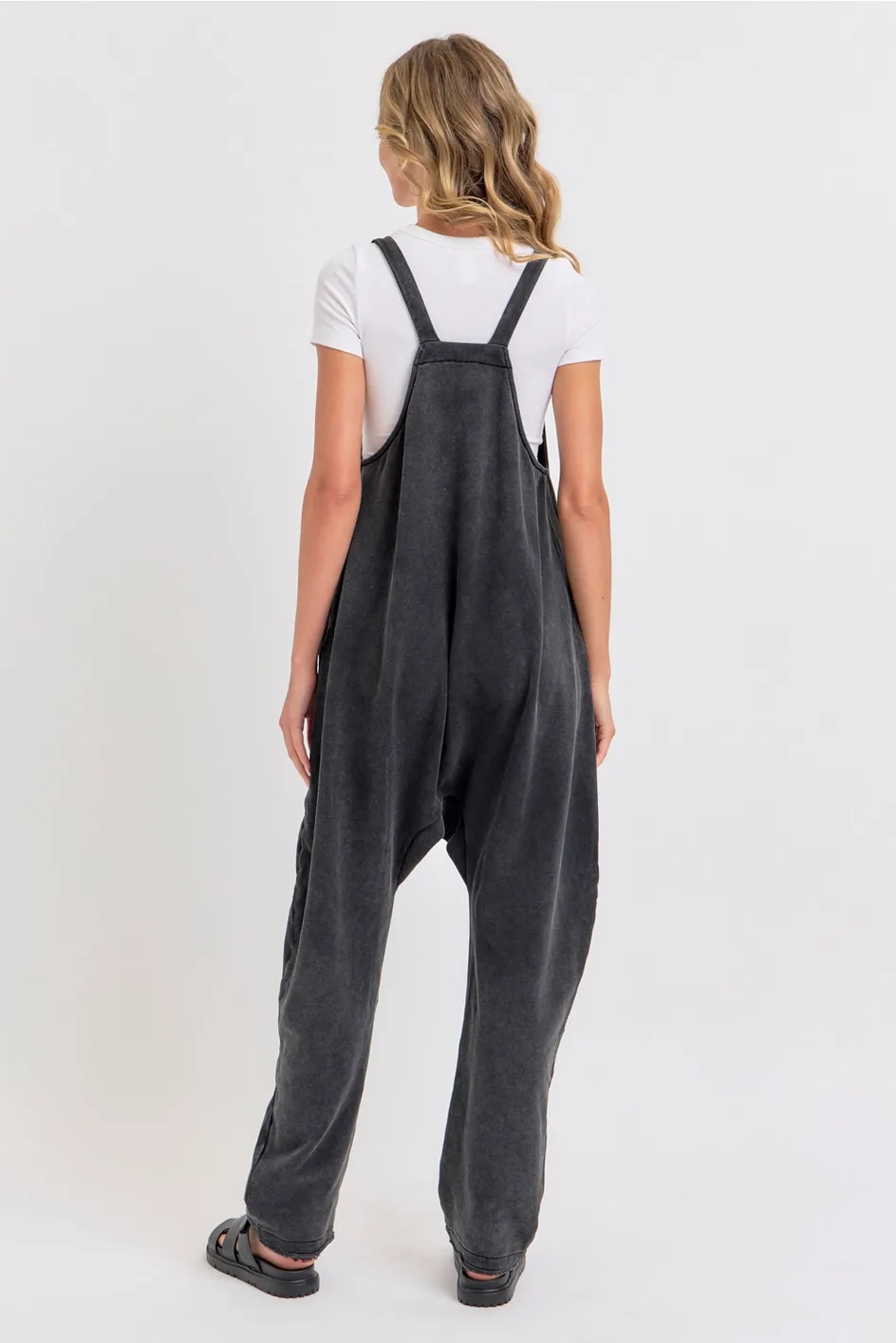 Mineral Washed French Terry Jumpsuit