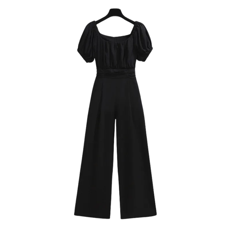 Mom and Daughter Matching Black Off Shoulder Jumpsuit