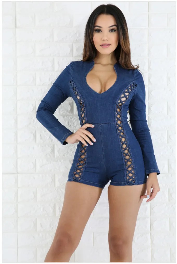 Nassau Denim Romper