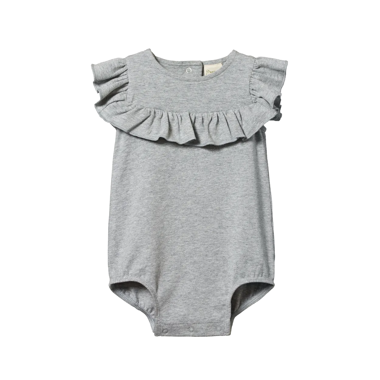 Nature Baby Frill Suit Grey Marl