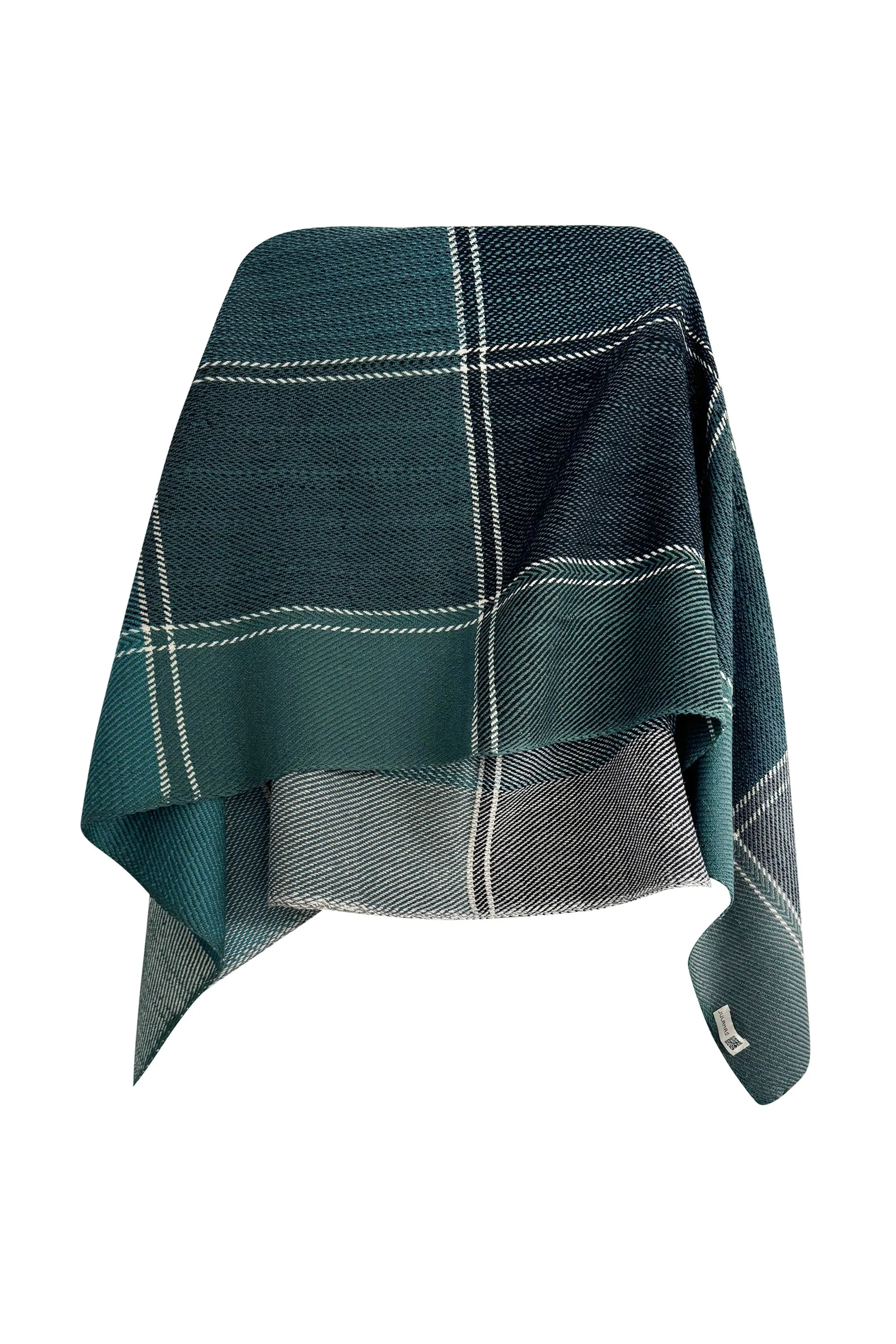 NEW! PETITE PLAID Wool Cape Tranquility