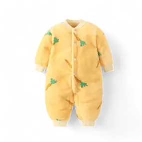 Newborn Baby Spring Winter Clothes Infant Jacket For Girls Jumpsuit For Boys Soft Flannel Bebe Romper Baby Clothes 0-12 Month