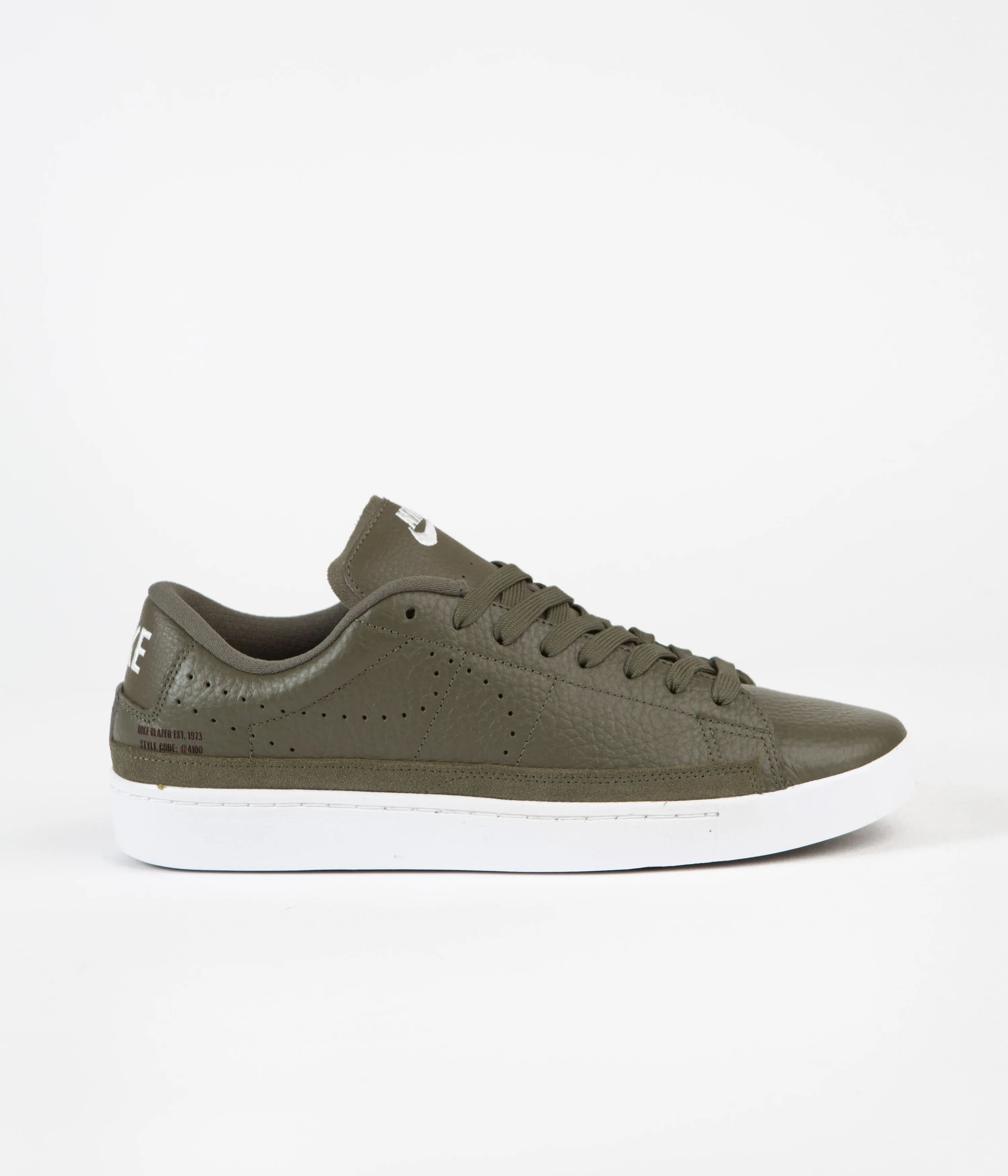 Nike Blazer Low X Shoes - Medium Olive / Sail - White - White