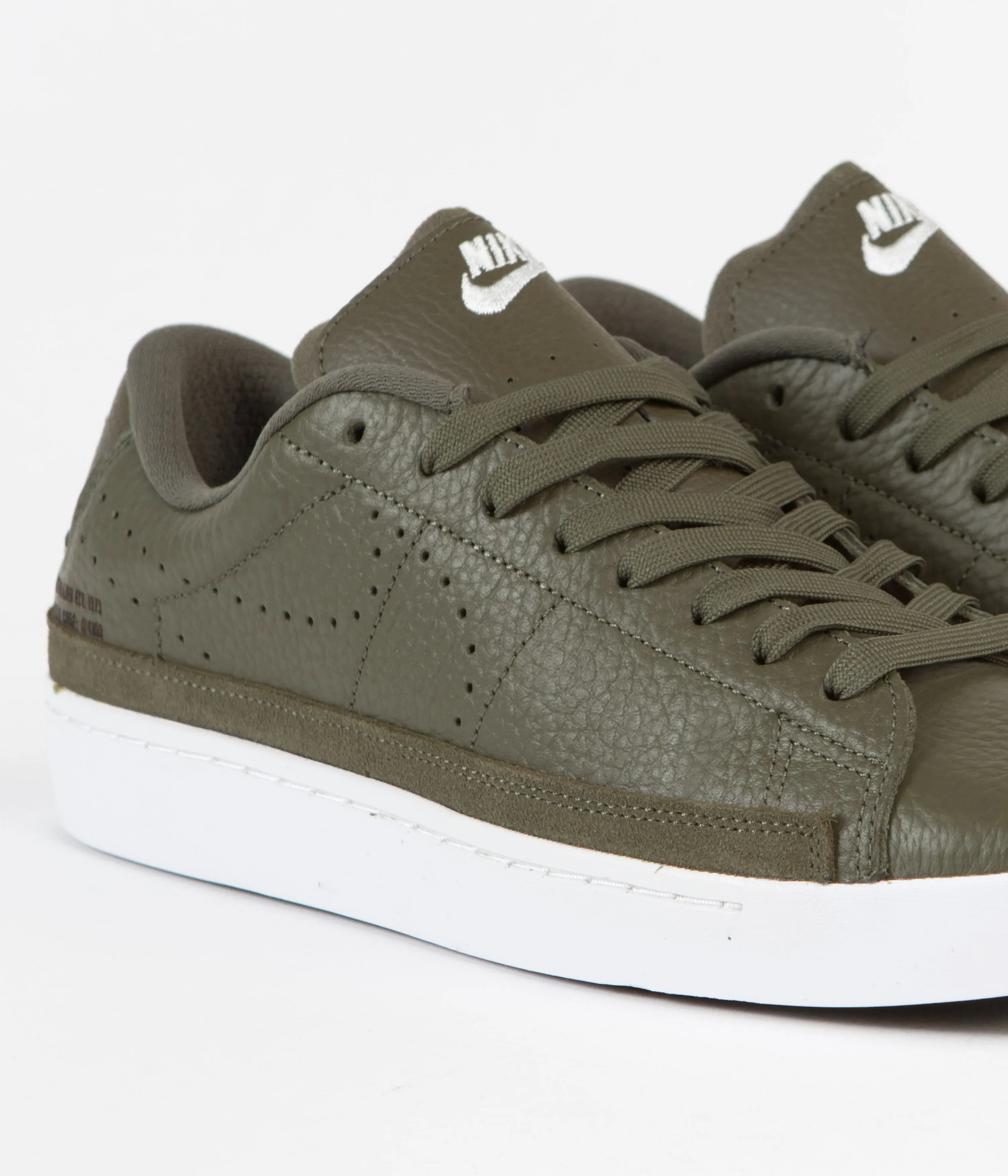 Nike Blazer Low X Shoes - Medium Olive / Sail - White - White