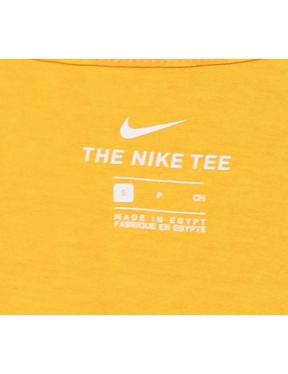 Nike Yellow Printed T-shirt - S