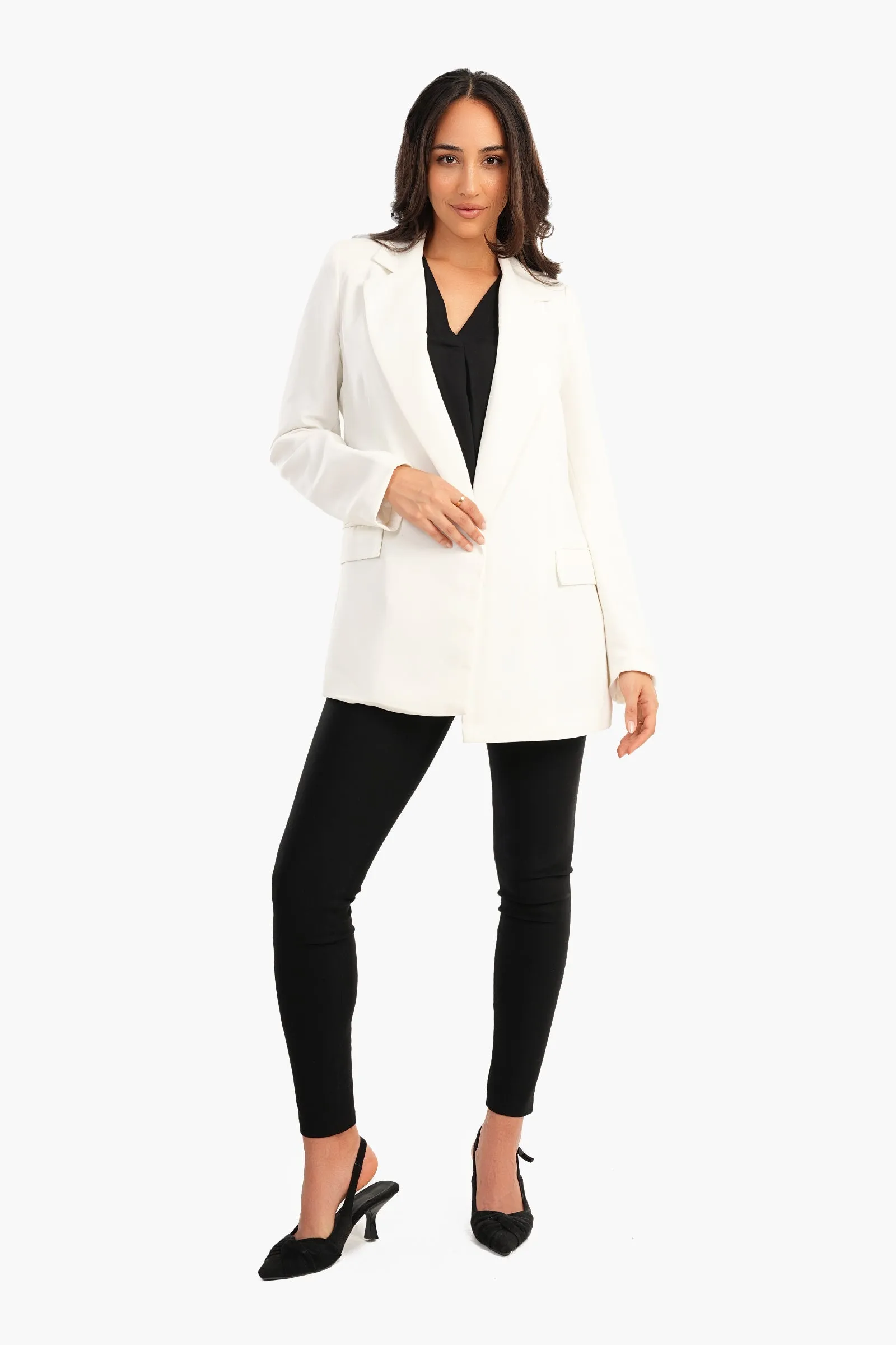 Notch Collar Blazer