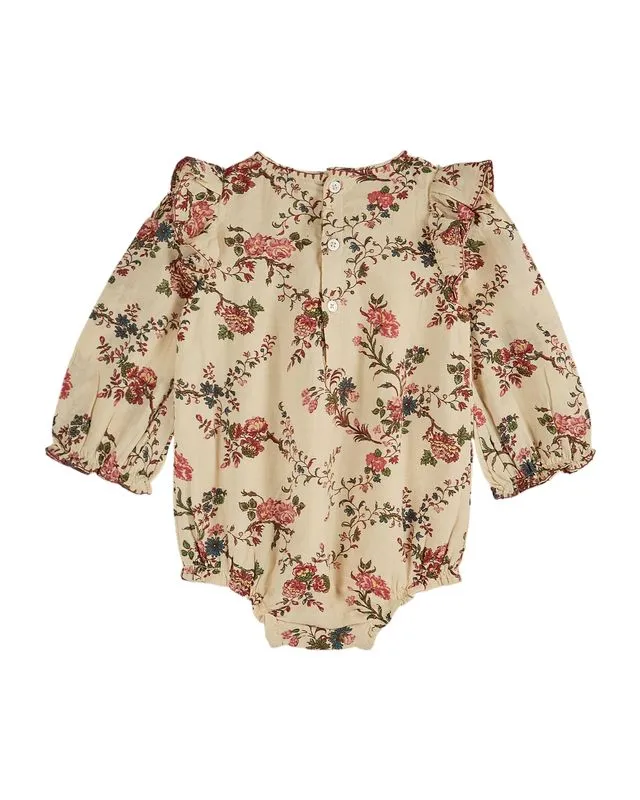 ORCHID BABY ROMPER - AA077 - ORCHID ECRU