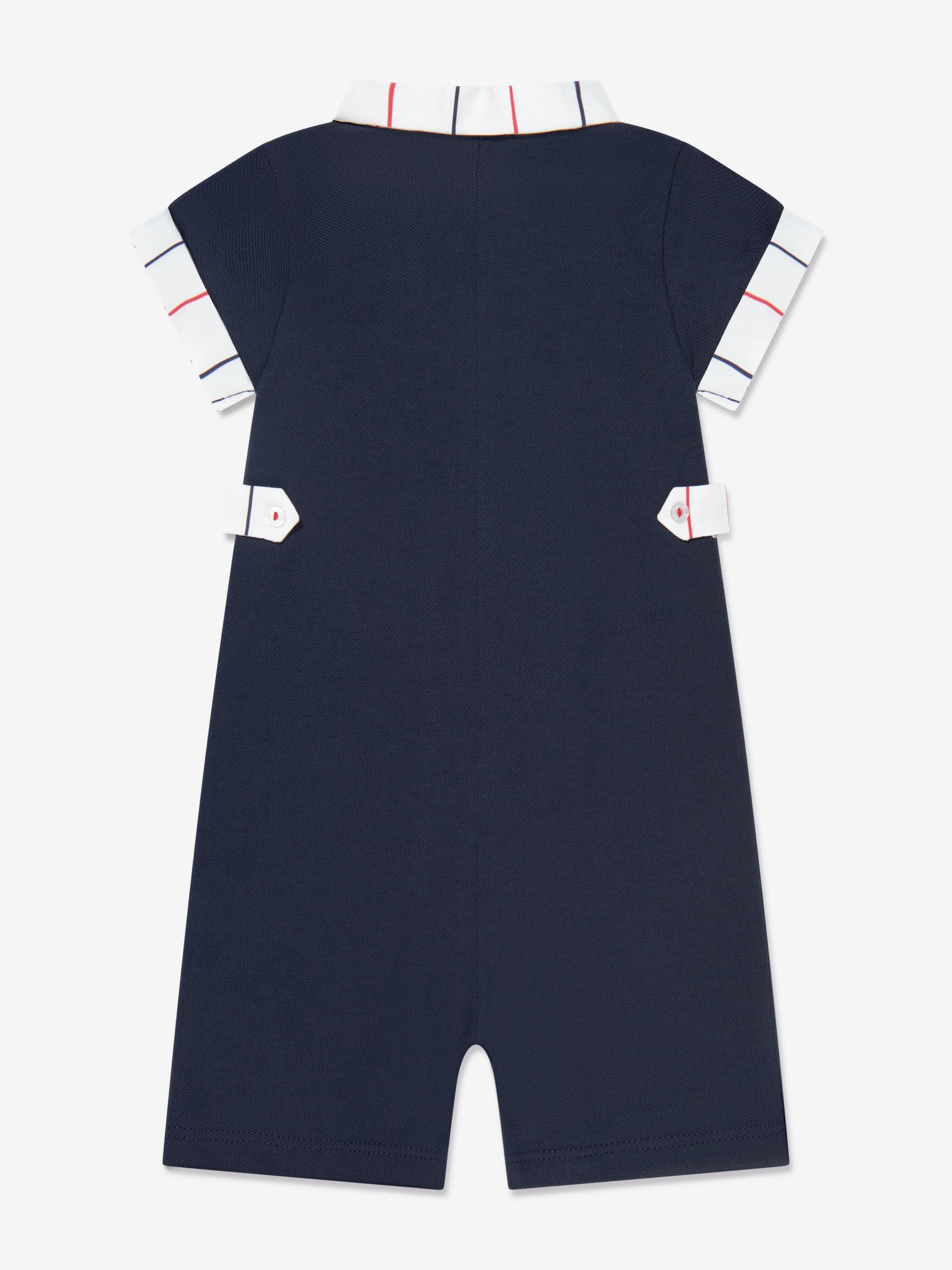 Patachou Baby Boys Sailboat Romper in Navy