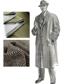 PDF - Vintage 1950s Pattern - Men’s Classic Outer Coat - Chest 40” (101.6cm) - Download