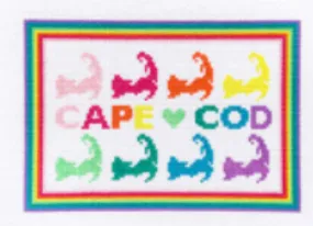 Penny Linn Harper Noel Designs Rainbow Cape Cod with Heart Love