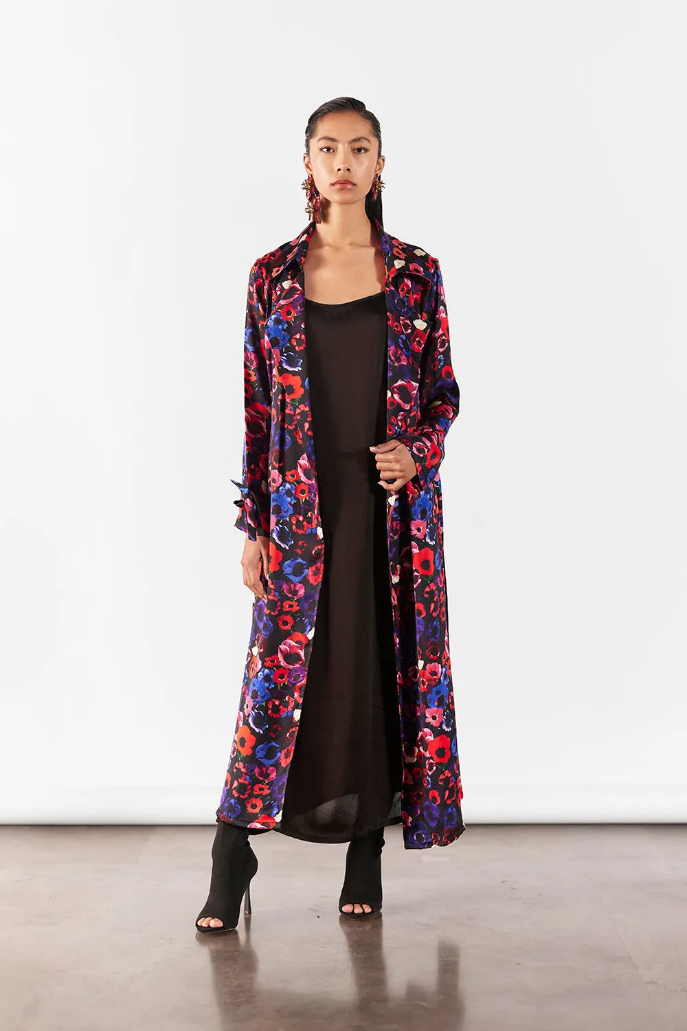 Peony Trench Coat With Slip