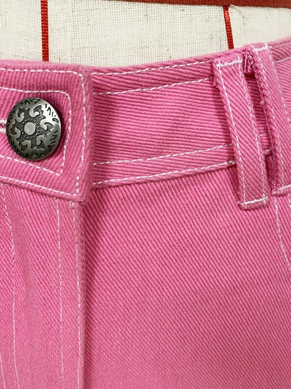 Pink Skinny Denim Jeans