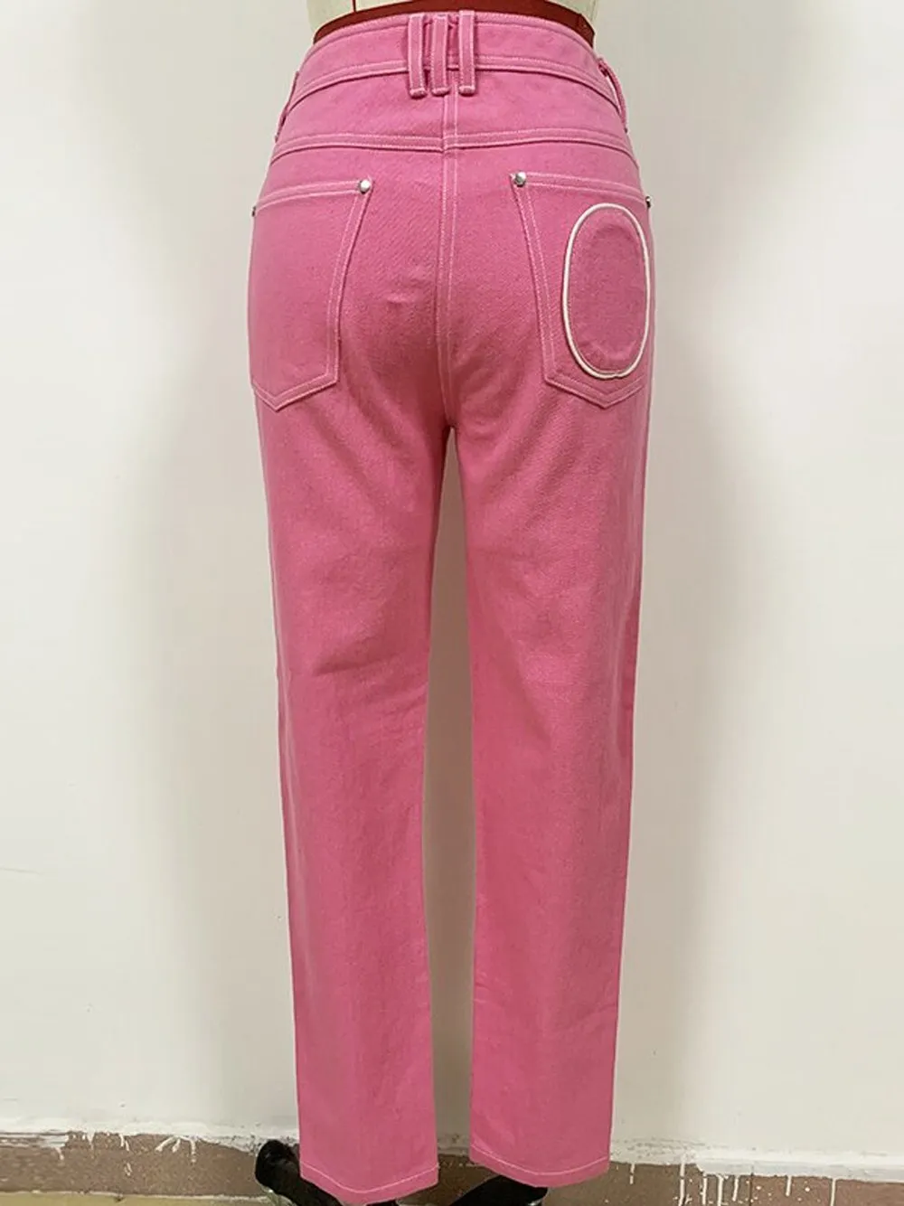 Pink Skinny Denim Jeans