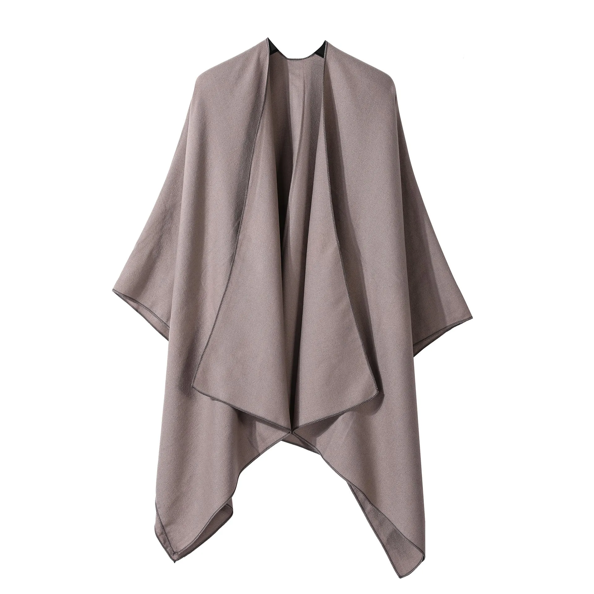 Plain-colored Double-sided Cape Autumn Winter Simple Scarf