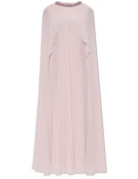 PRE-ORDER-Self-Portrait Chiffon Cape Midi Dress