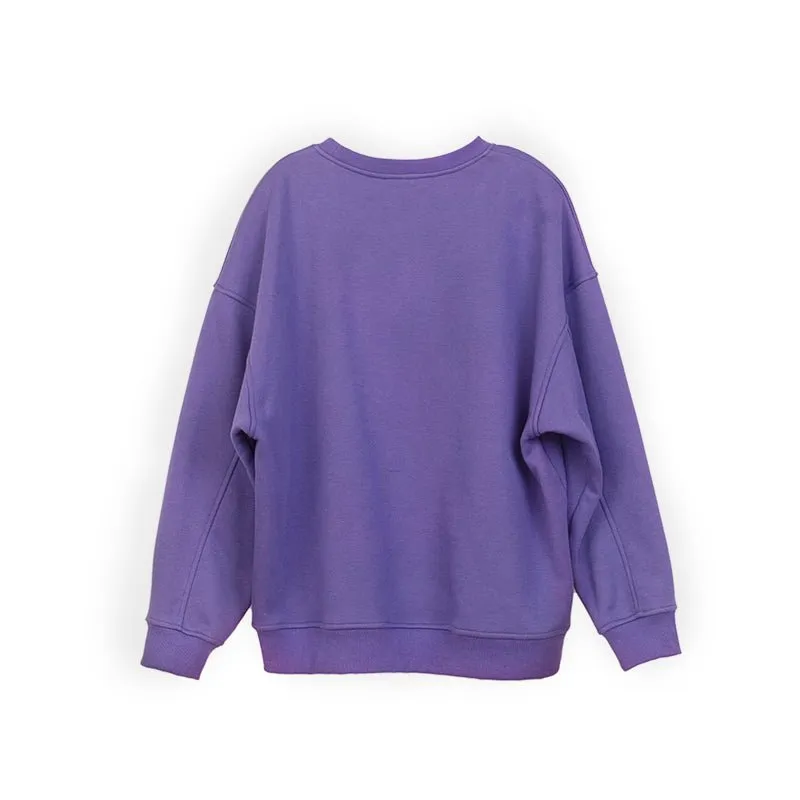 Purple Long Sleeve T-shirt Tops