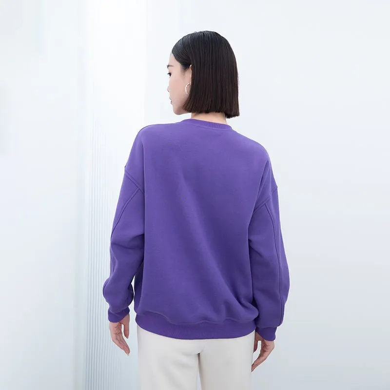 Purple Long Sleeve T-shirt Tops