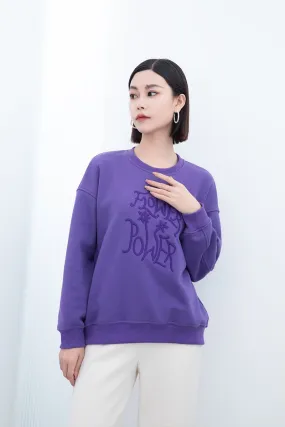 Purple Long Sleeve T-shirt Tops