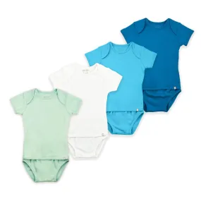 Rainbow Safari Baby Easyeo Rompers 4 Pc Bundle (Green)