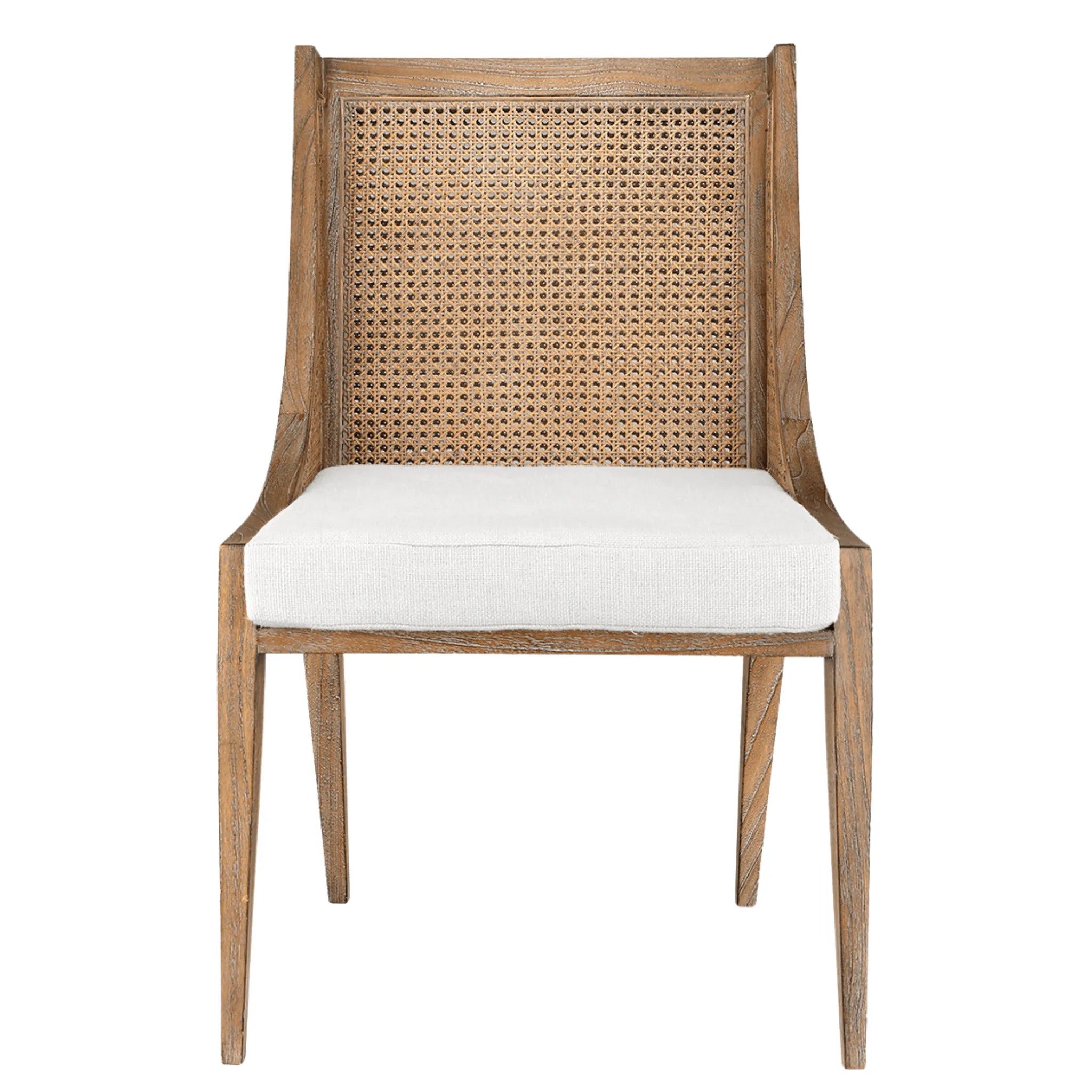 Raleigh Caned Armchair Chair in Driftwood