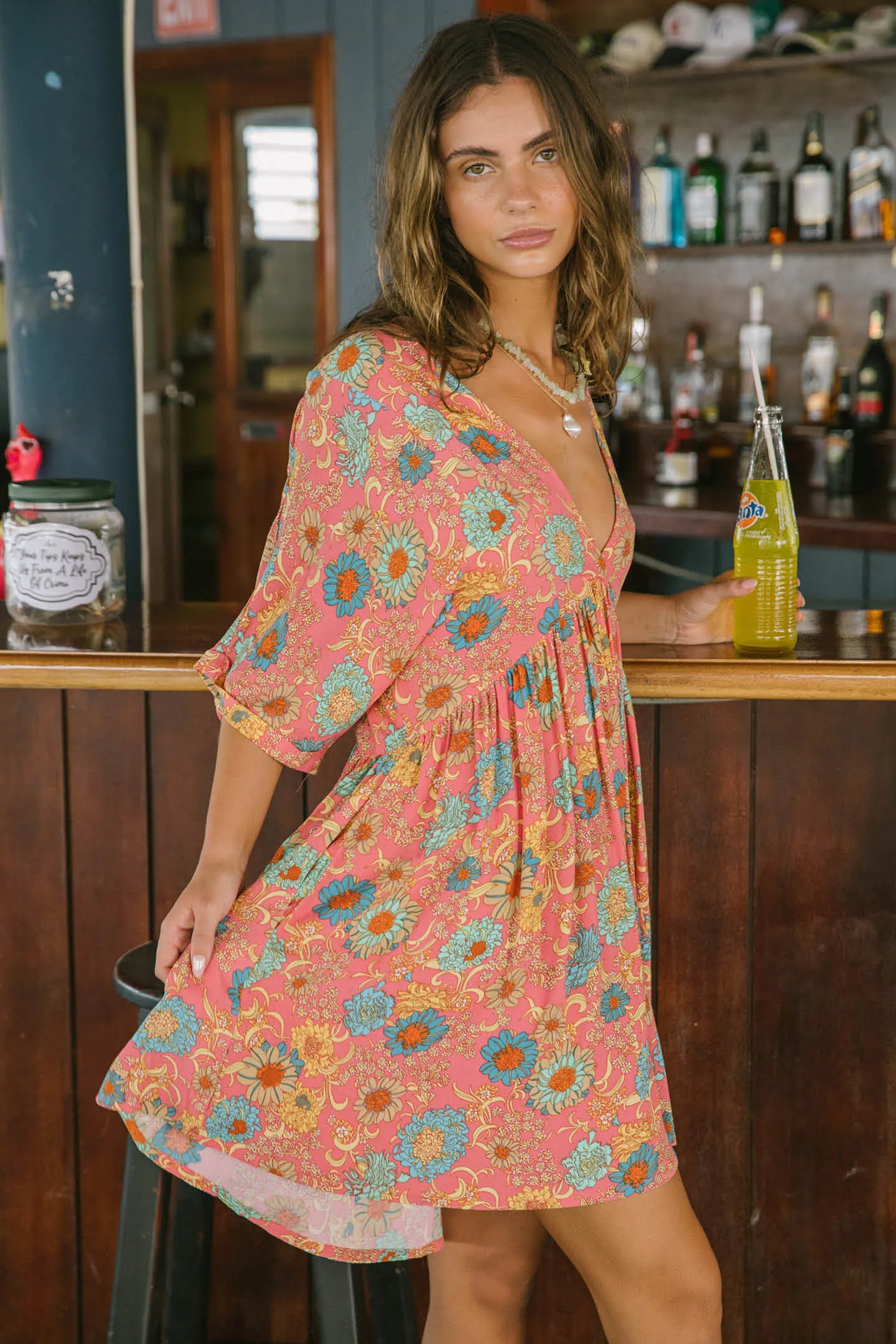 ROSEMARY BELIZE SHORT SLEEVE DRESS