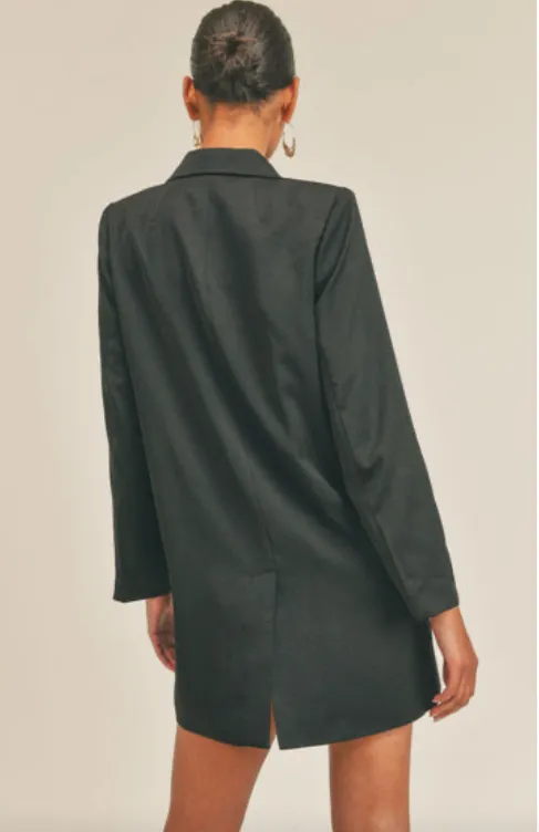 Roxbury Oversized Black Blazer