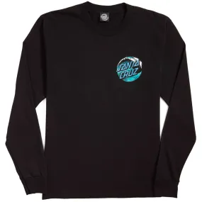 Santa Cruz Wave Dot Long Sleeve T-Shirt - Black