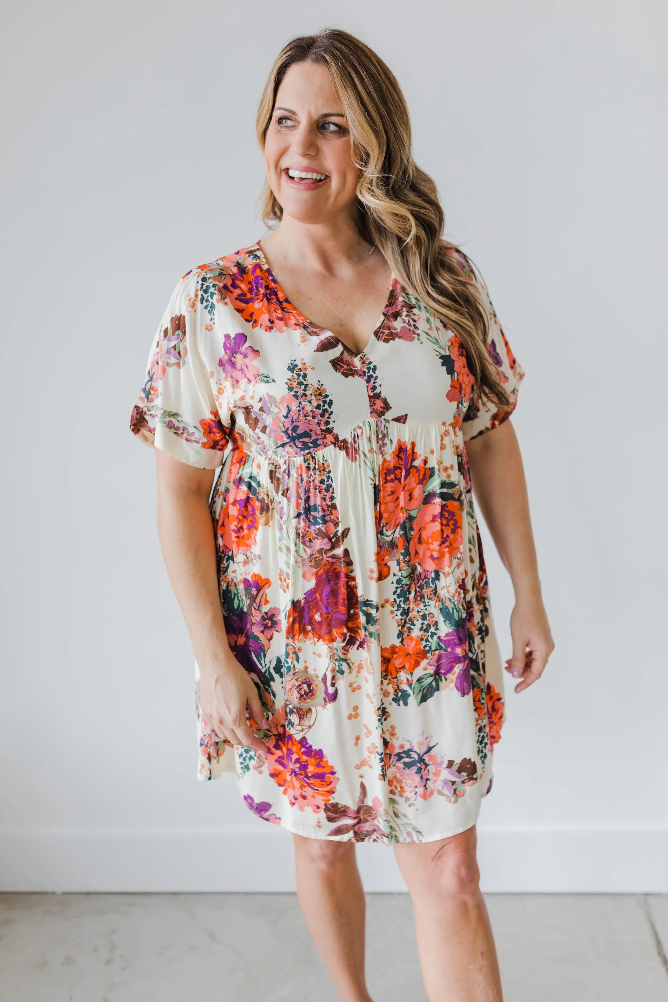 Sharon Floral Babydoll Dress