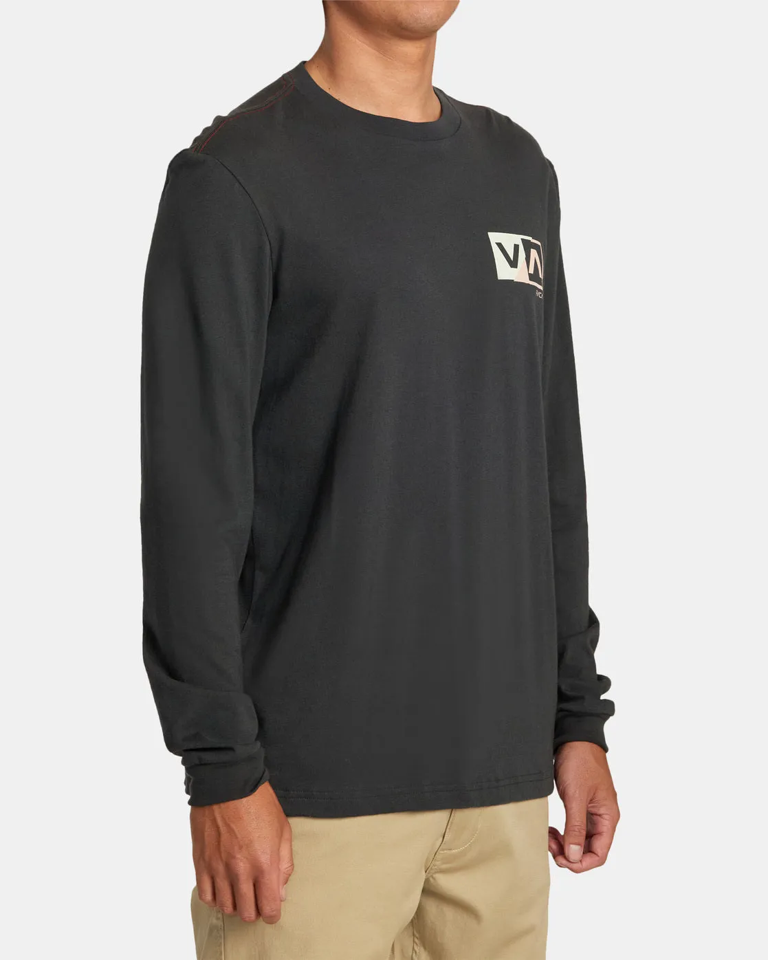 Shifted Long Sleeve Tee - Pirate Black