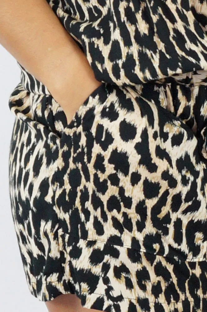 Short Jumpsuit "Leopard"