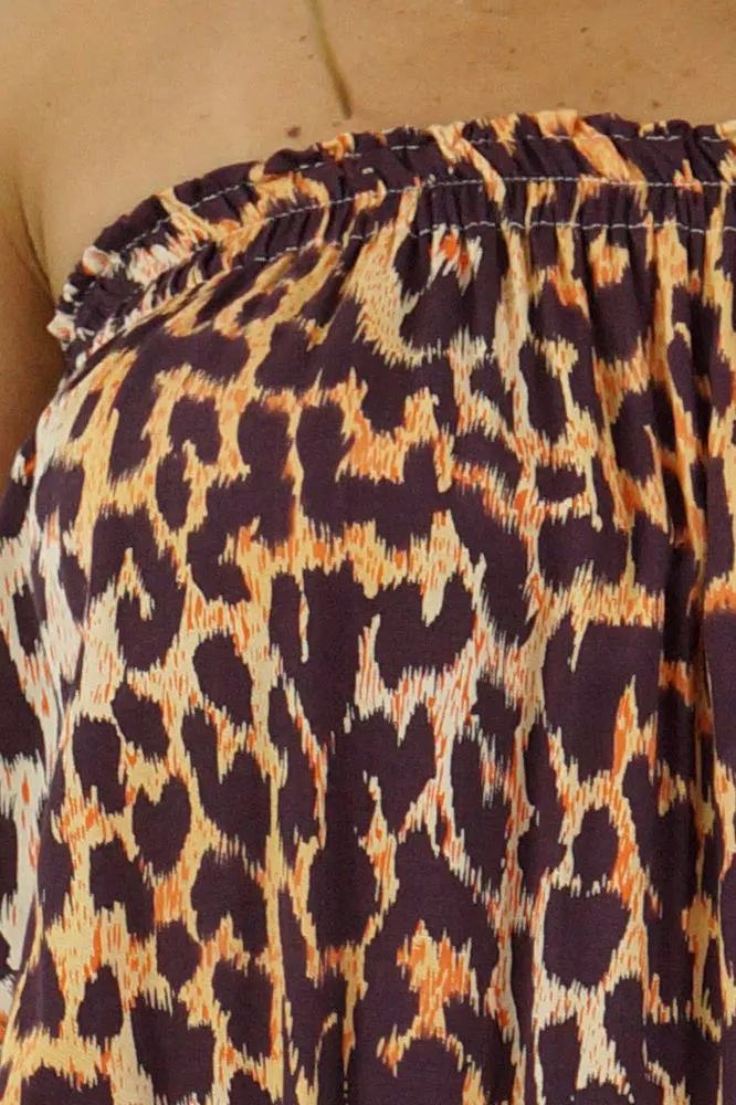 Short Jumpsuit "Leopard"