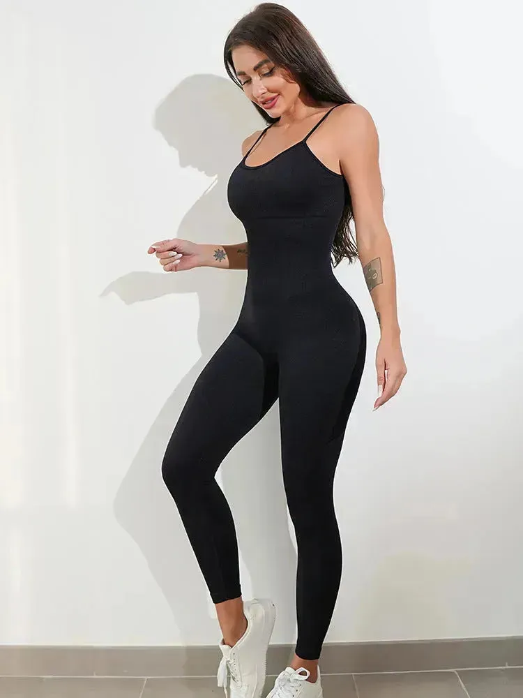 Spaghetti Strap One piece Unitard Bodysuit Jumpsuit