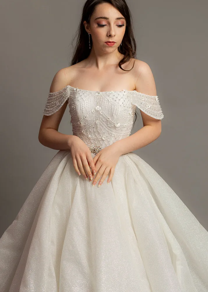 Sparkling off the shoulder princess dress