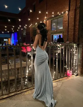 Sparkly Long Mermaid Evening Prom Dresses, Custom Prom Dresses     fg5074